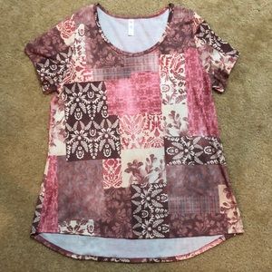 Patchwork Print Lularoe Classic T
